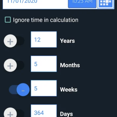 Date Calculator screenshot