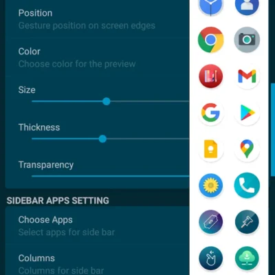 Edge Side Bar android