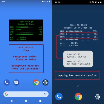 Android System Widgets android screenshot