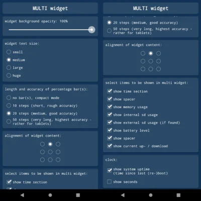 Android System Widgets android screenshot