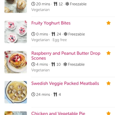 Fussy Toddler Recipes android screenshot