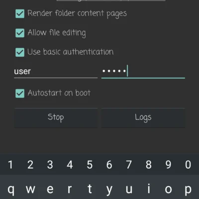 Simple HTTP Server PLUS android screenshot