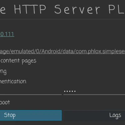 Simple HTTP Server PLUS android
