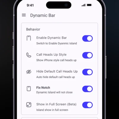 Dynamic Bar android screenshot