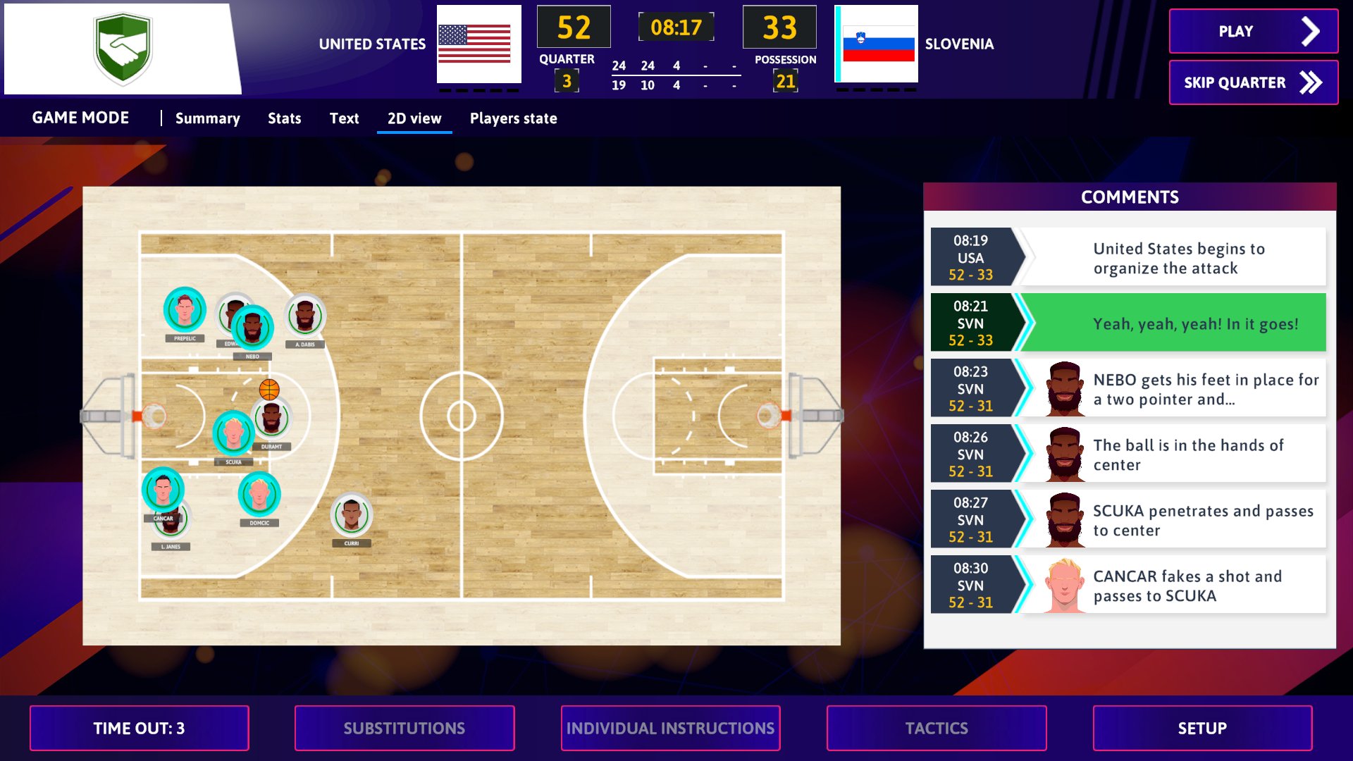 iBasketball Manager 26 Android Screenshot 2