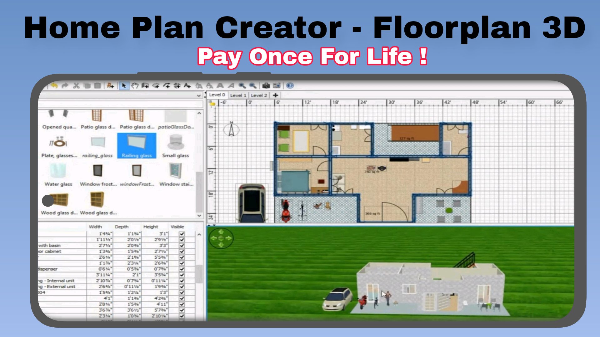 Home Plan Creator Floorplan 3D Android Screenshot