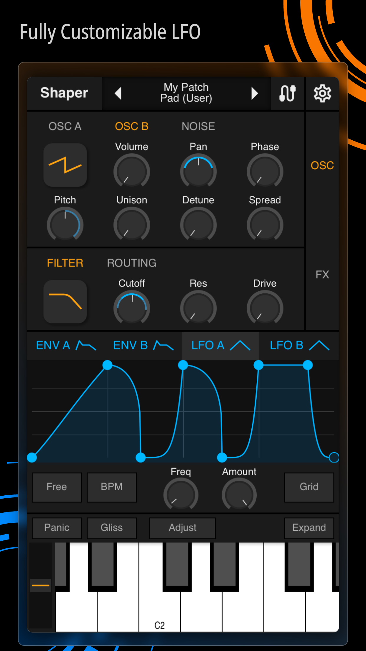 Shaper - Synthesizer Android Screenshot 2