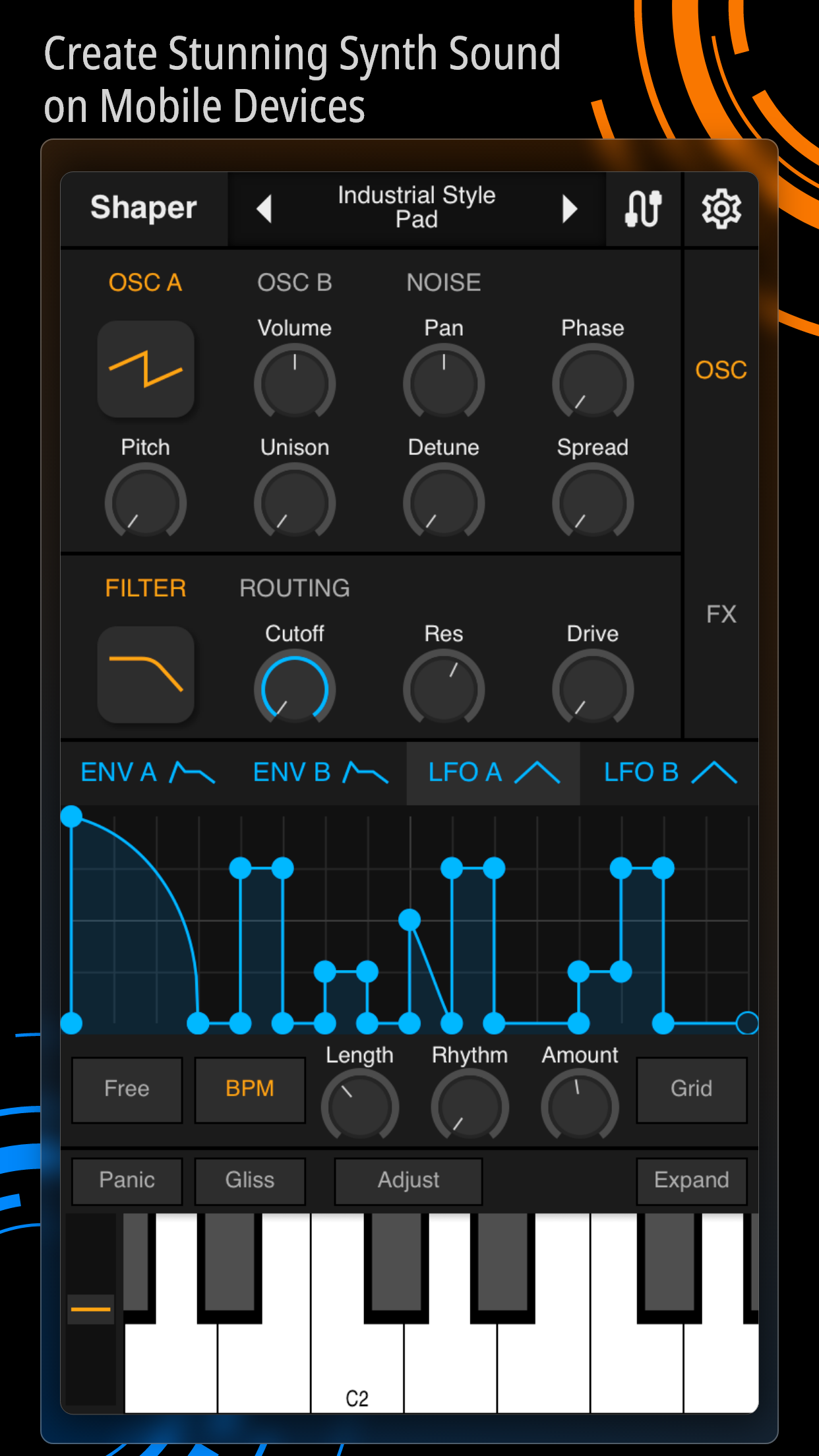 Shaper - Synthesizer Android Screenshot