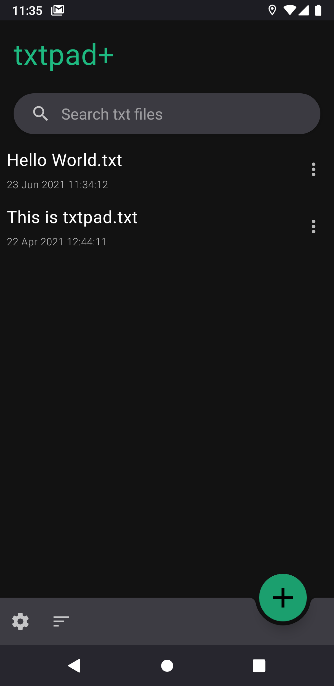 txtpad+ — Create txt files Android Screenshot 3