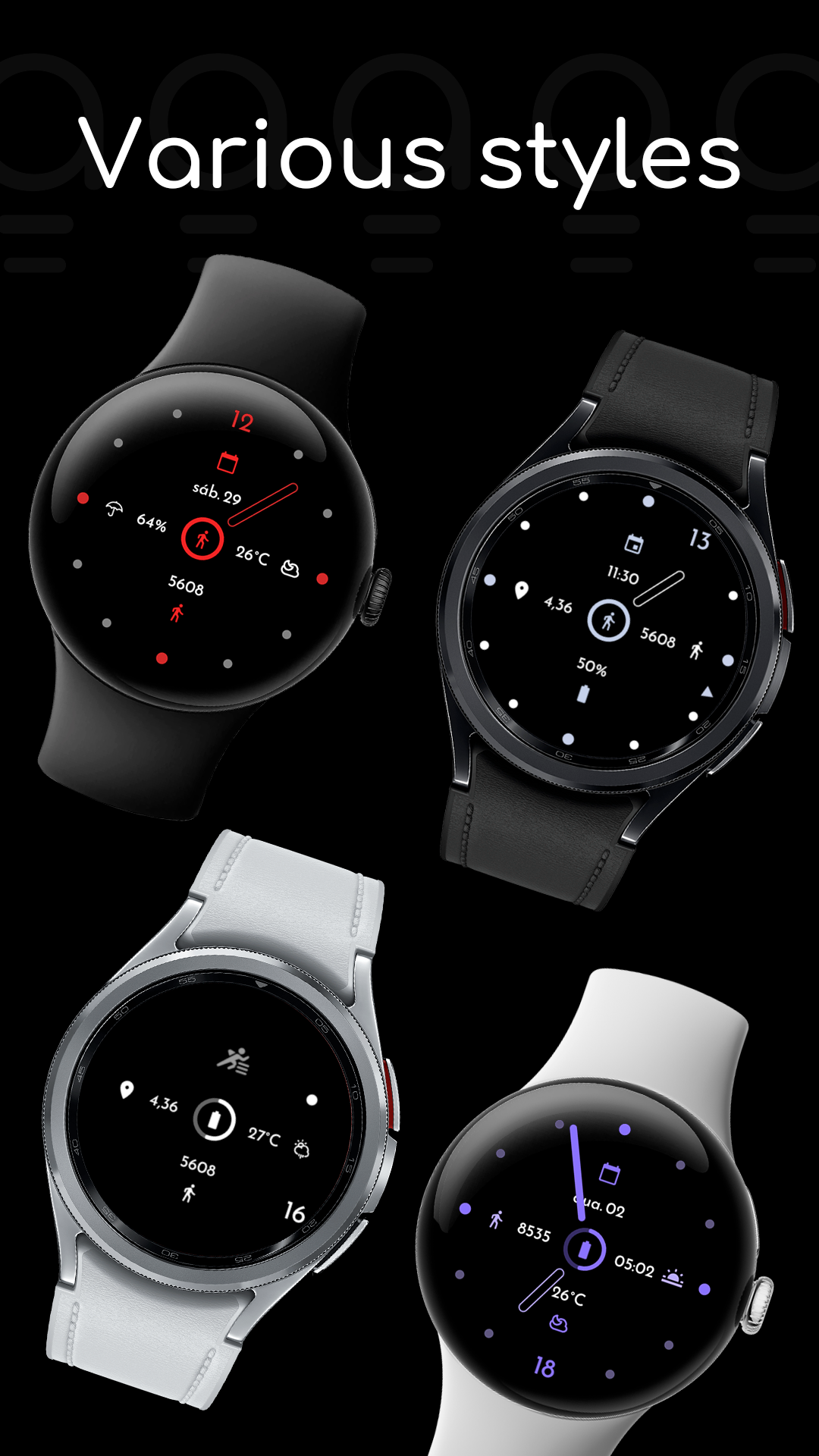 AD SleeK - Watch Face Android Screenshot 4