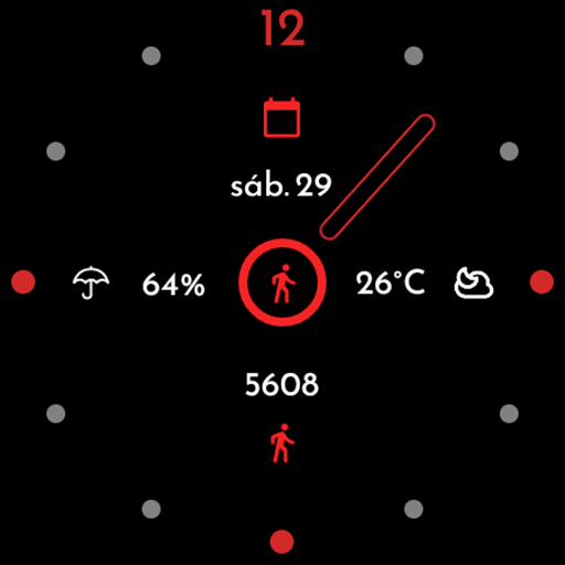 AD SleeK - Watch Face Android Screenshot