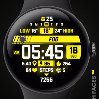 ATHLETIC Digital Watch Face Android Screenshot 4