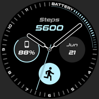 Active Analog Watch Face Android Screenshot