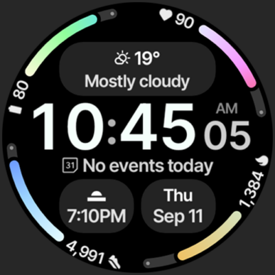 Adaptive Watch Face Android Screenshot