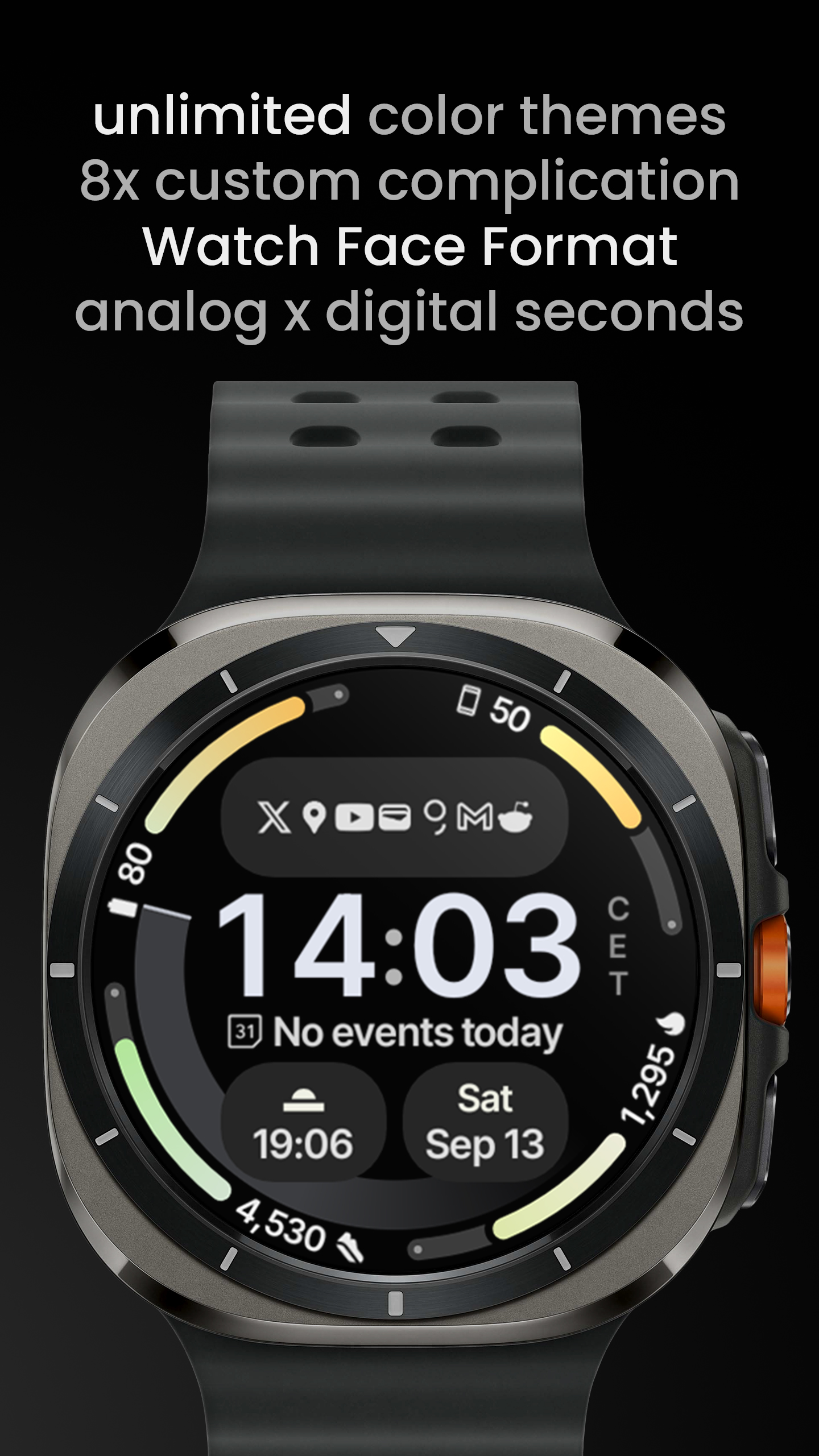 Adaptive Watch Face Android Screenshot 3