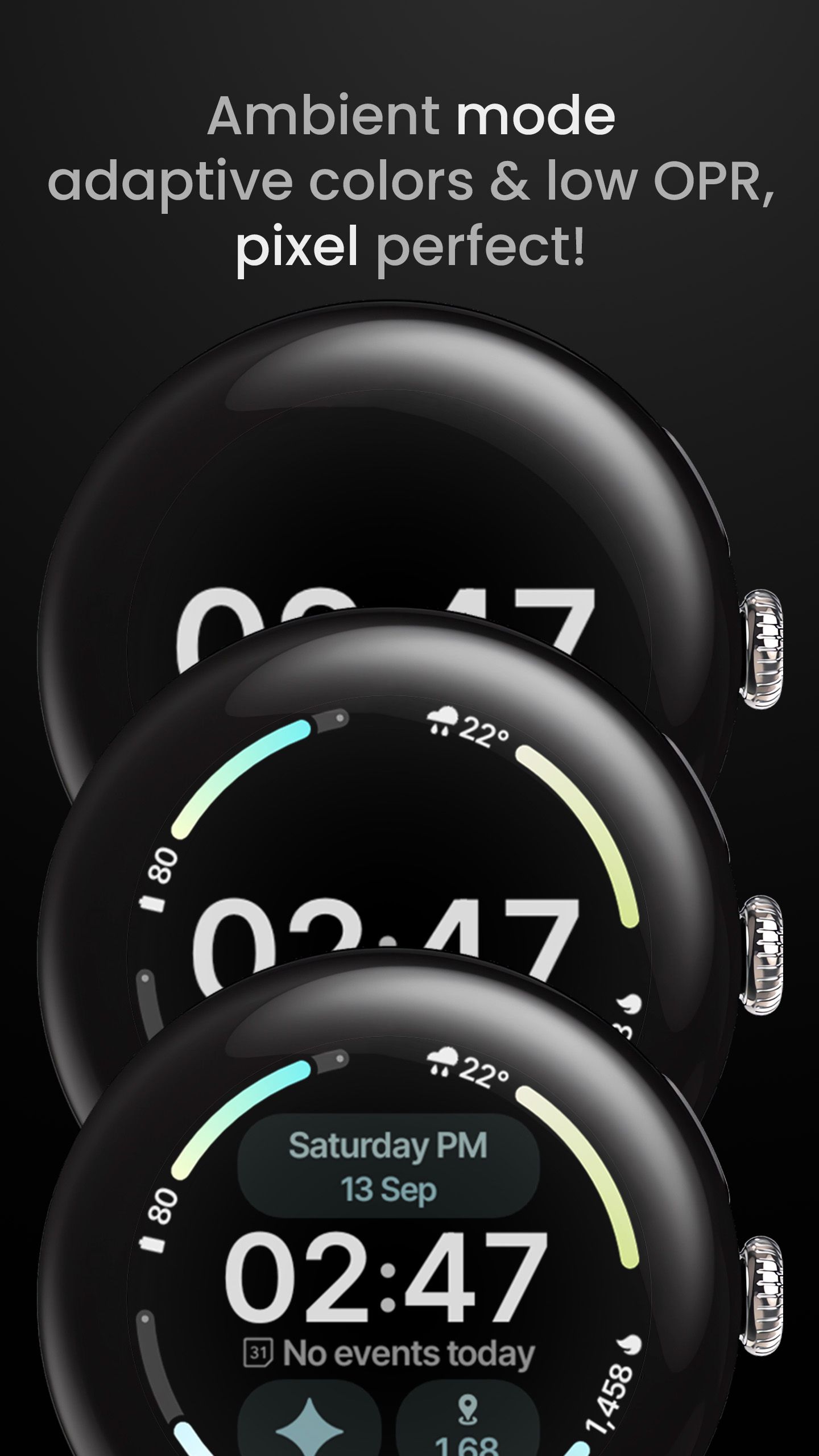 Adaptive Watch Face Android Screenshot 4