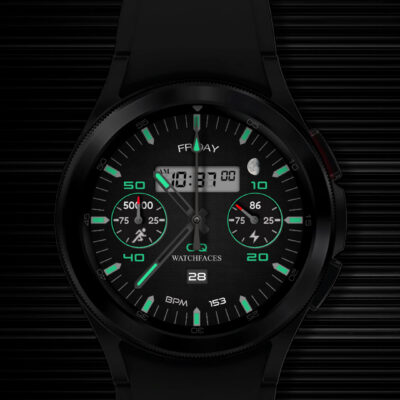 Analog Basic 11B  Wear OS 5+ Android Screenshot