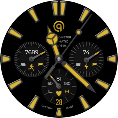 Analog Basic 23 WEAR OS 4+ Android Screenshot