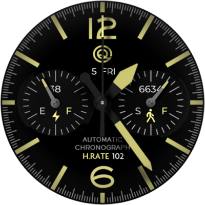 Analog Classic 12 Wear OS 4+ Android Screenshot