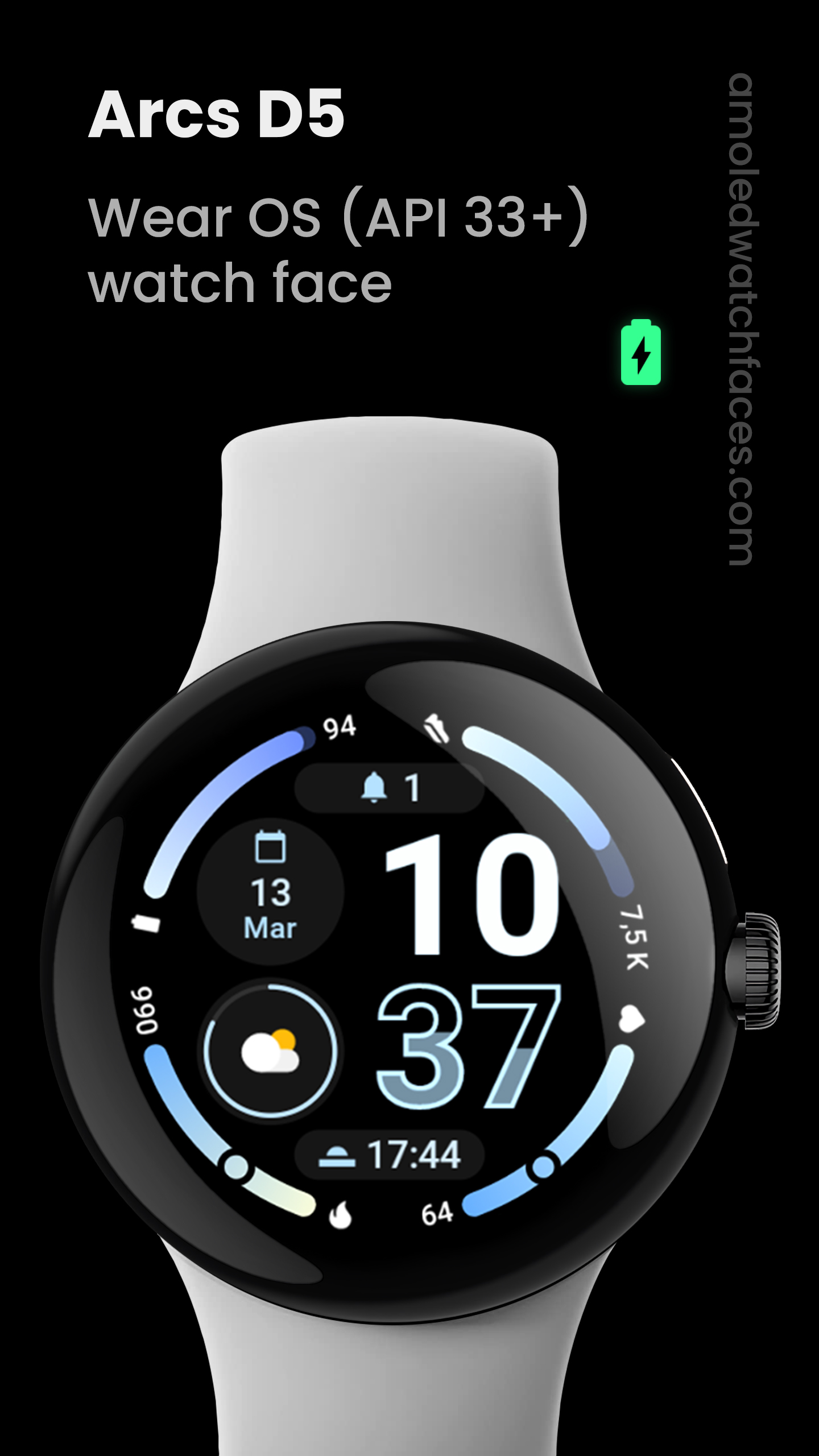 Arcs D5 Watch Face Android Screenshot 2