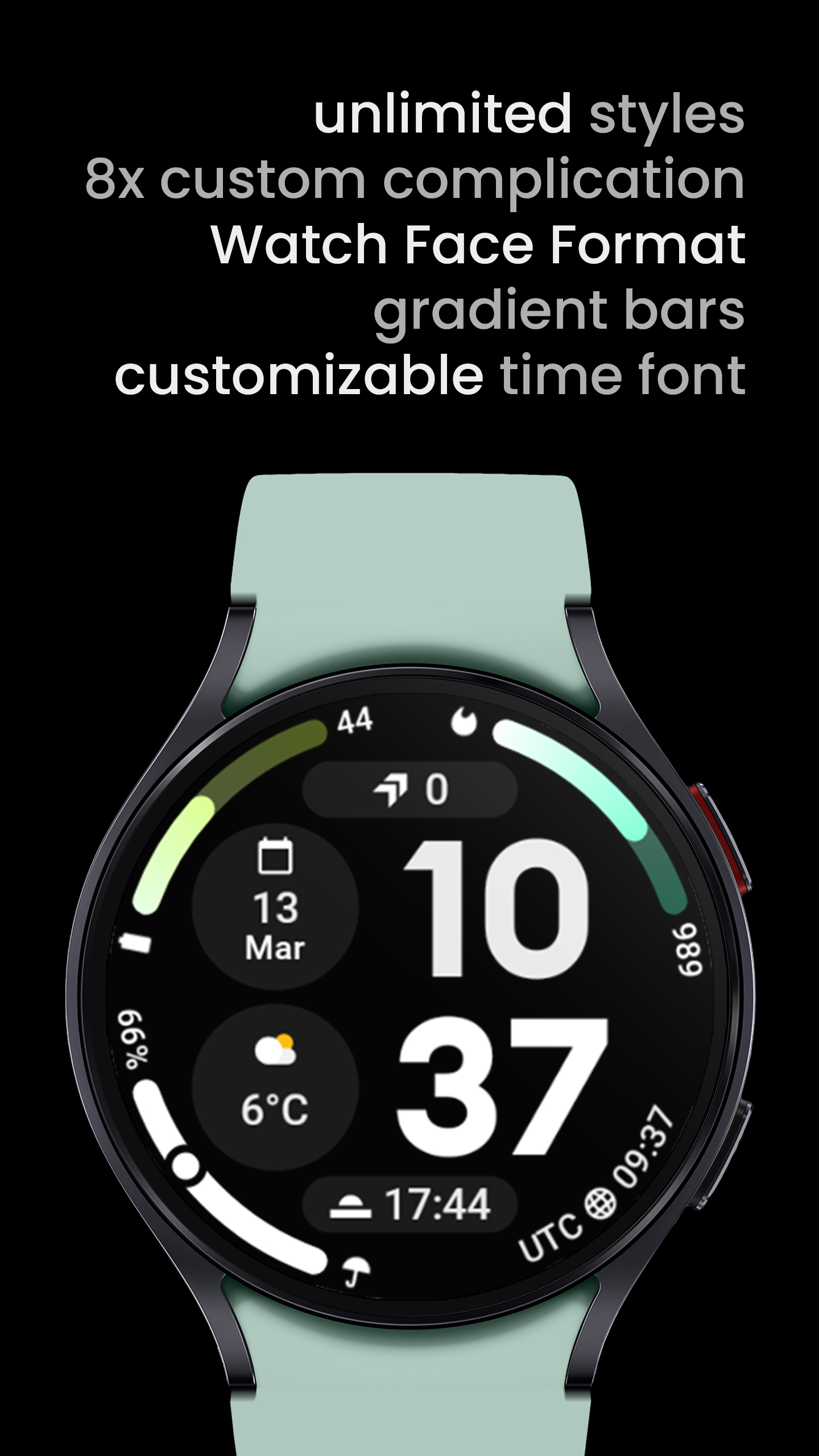 Arcs D5 Watch Face Android Screenshot 4