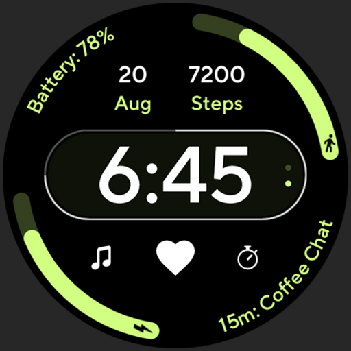 Athlete 1 Watch face Android Screenshot