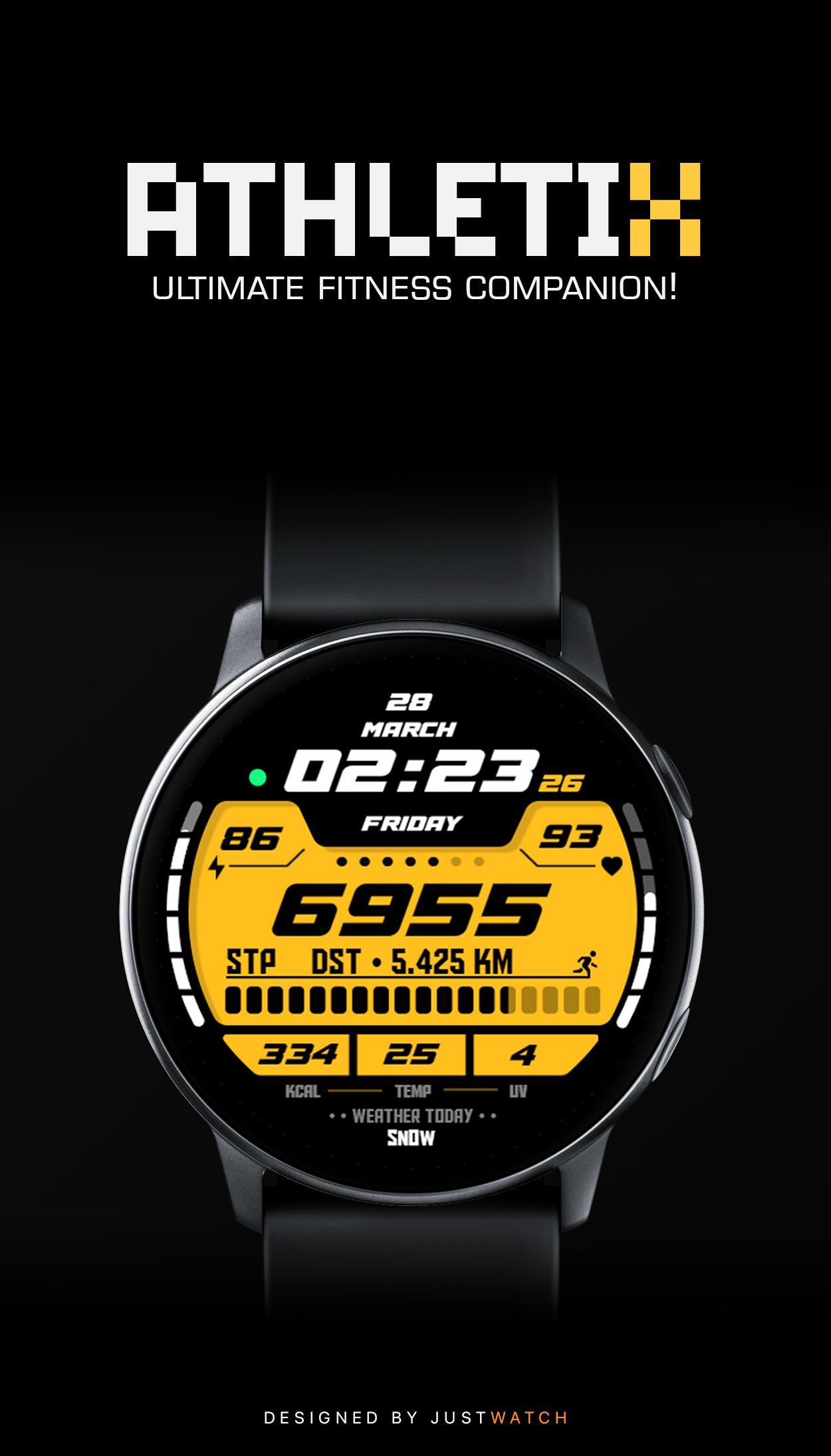AthletiX - Watch Face Android Screenshot 3