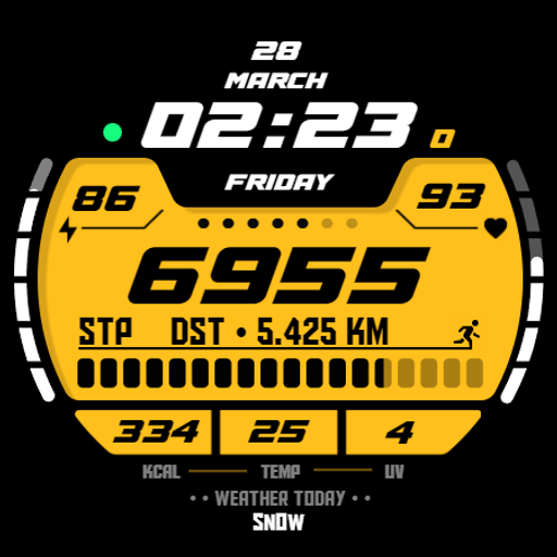 AthletiX - Watch Face Android Screenshot