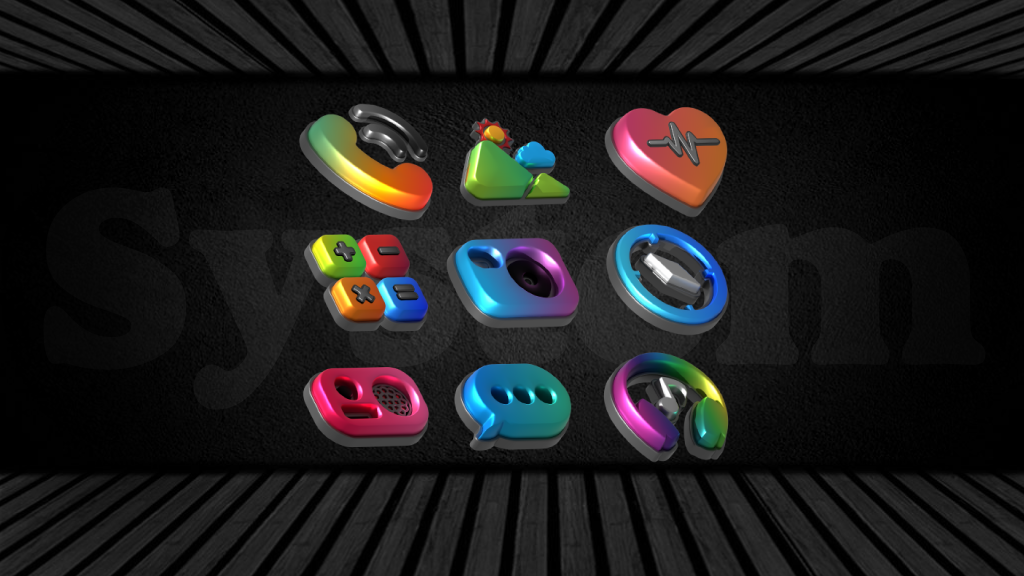 Auric Dark - 3D Icon Pack Android Screenshot 3