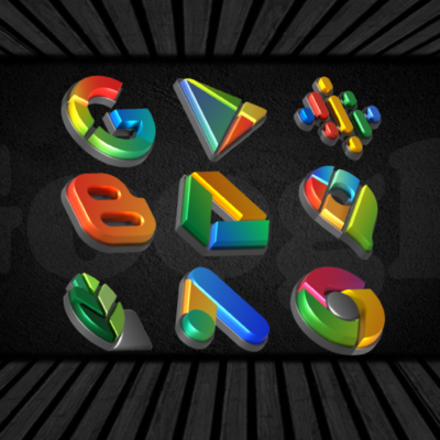 Auric Dark - 3D Icon Pack Android Screenshot 4