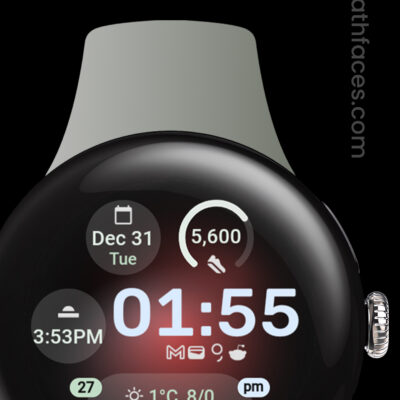Aurora Watch Face Android Screenshot