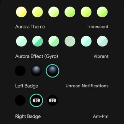 Aurora Watch Face Android Screenshot 3