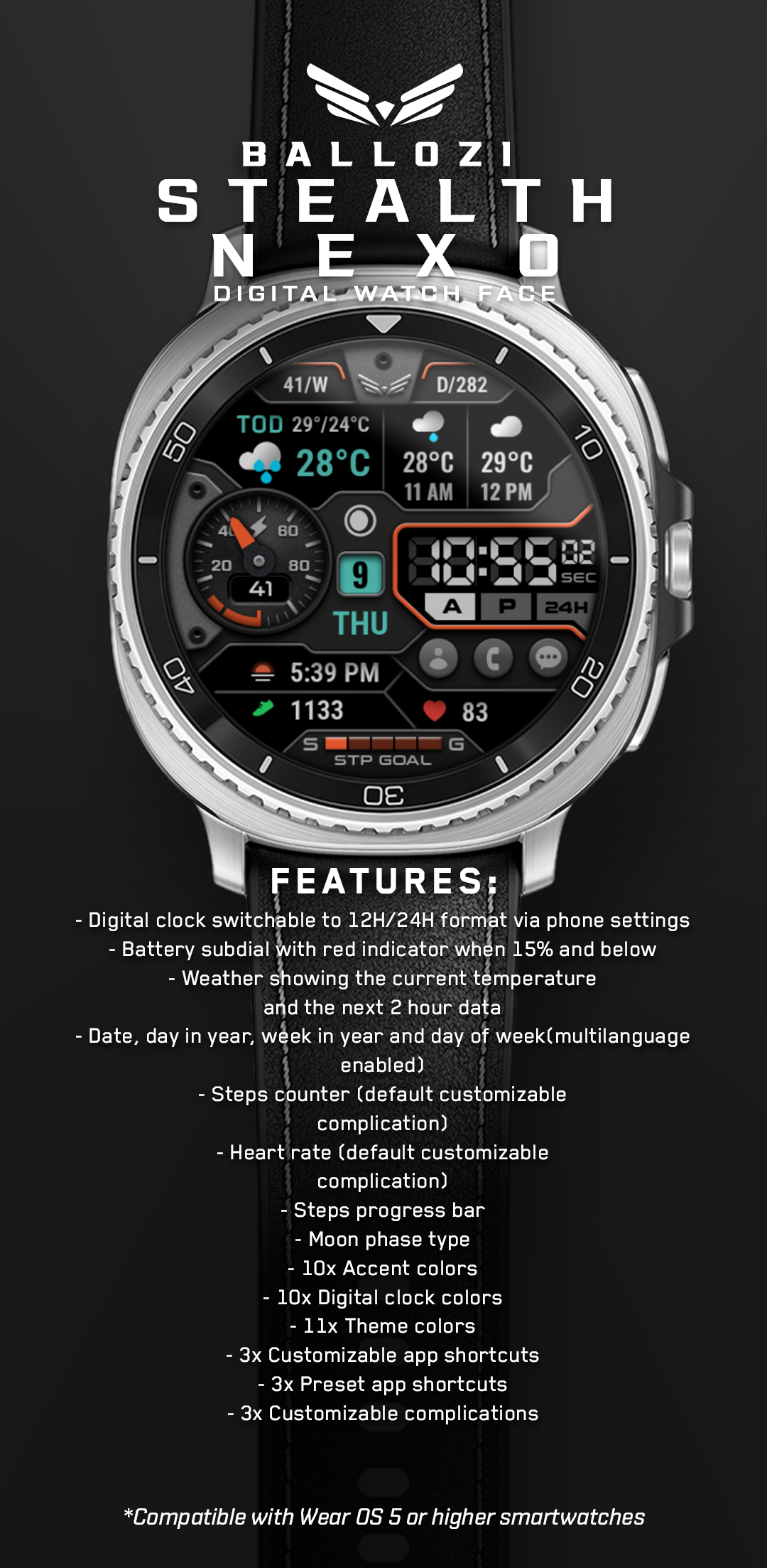 Ballozi STEALTH NEXO Digital Android Screenshot 2