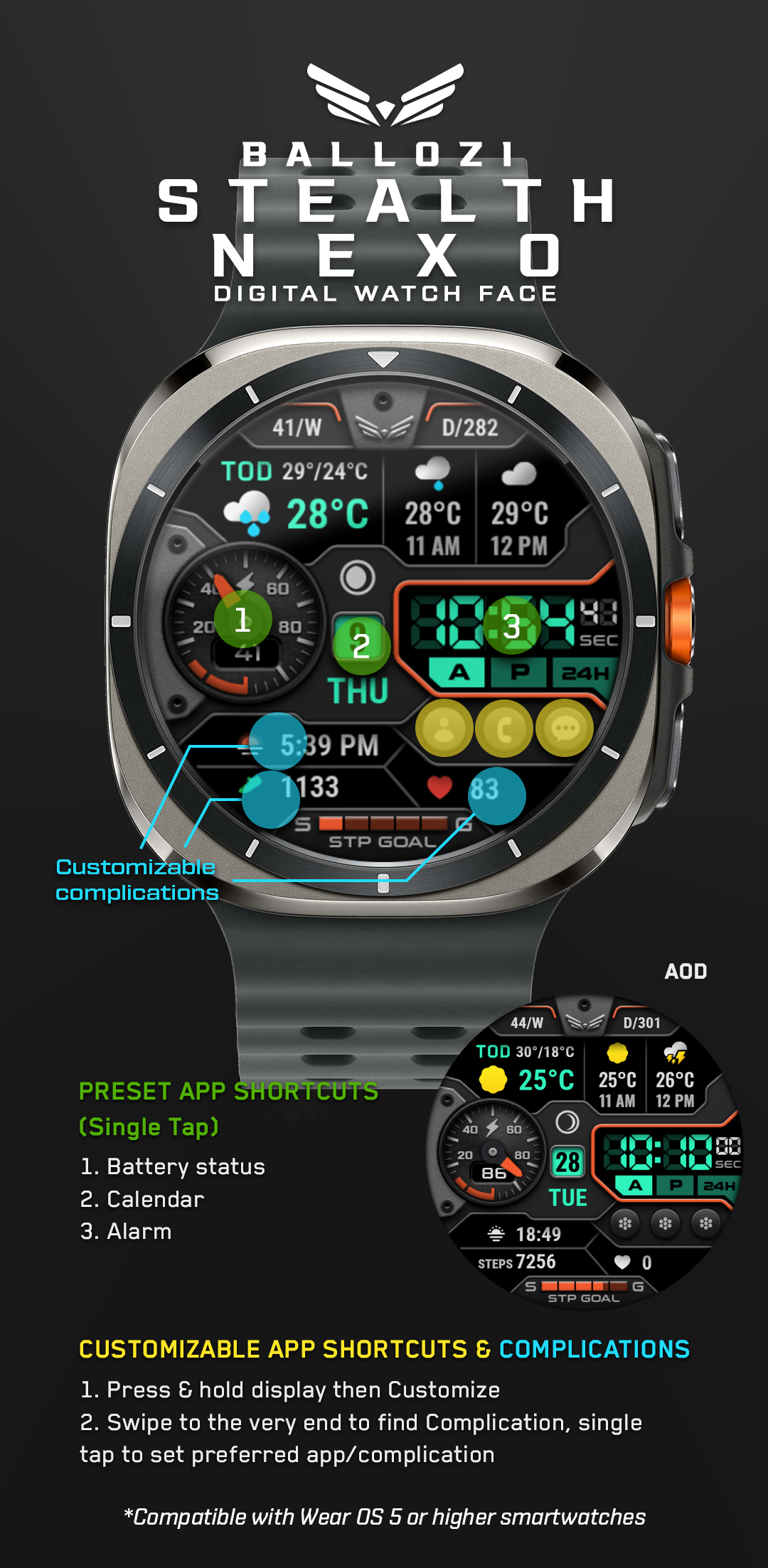 Ballozi STEALTH NEXO Digital Android Screenshot 3