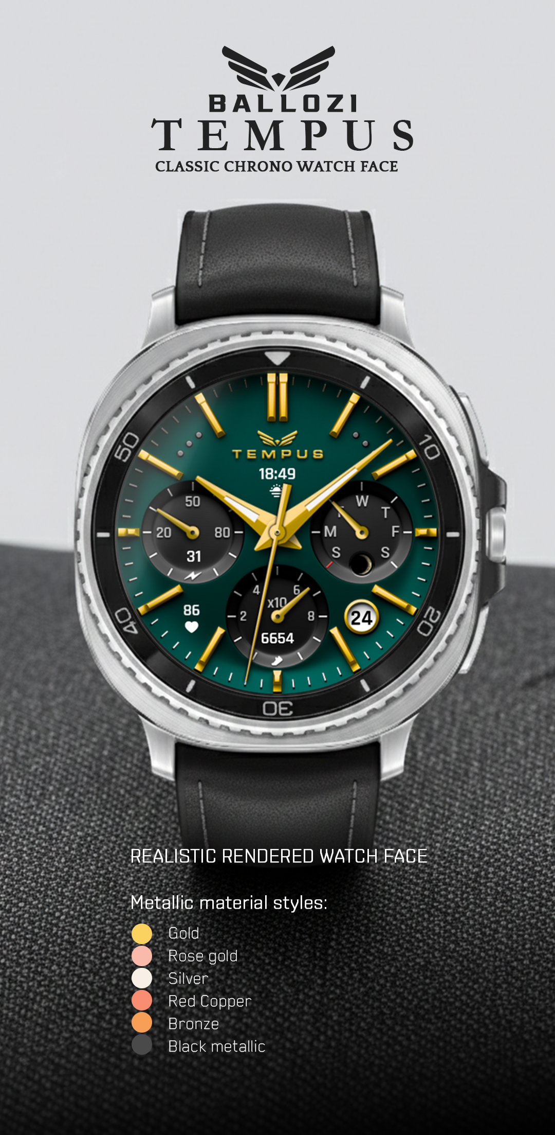 Ballozi TEMPUS Classic Chrono Android Screenshot 2