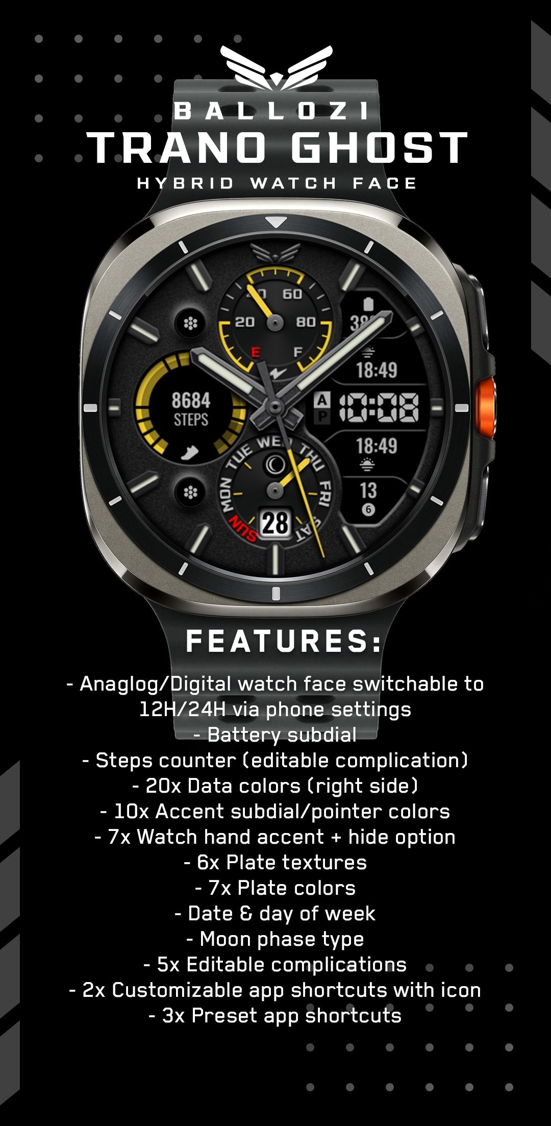 Ballozi TRANO GHOST Hybrid Android Screenshot