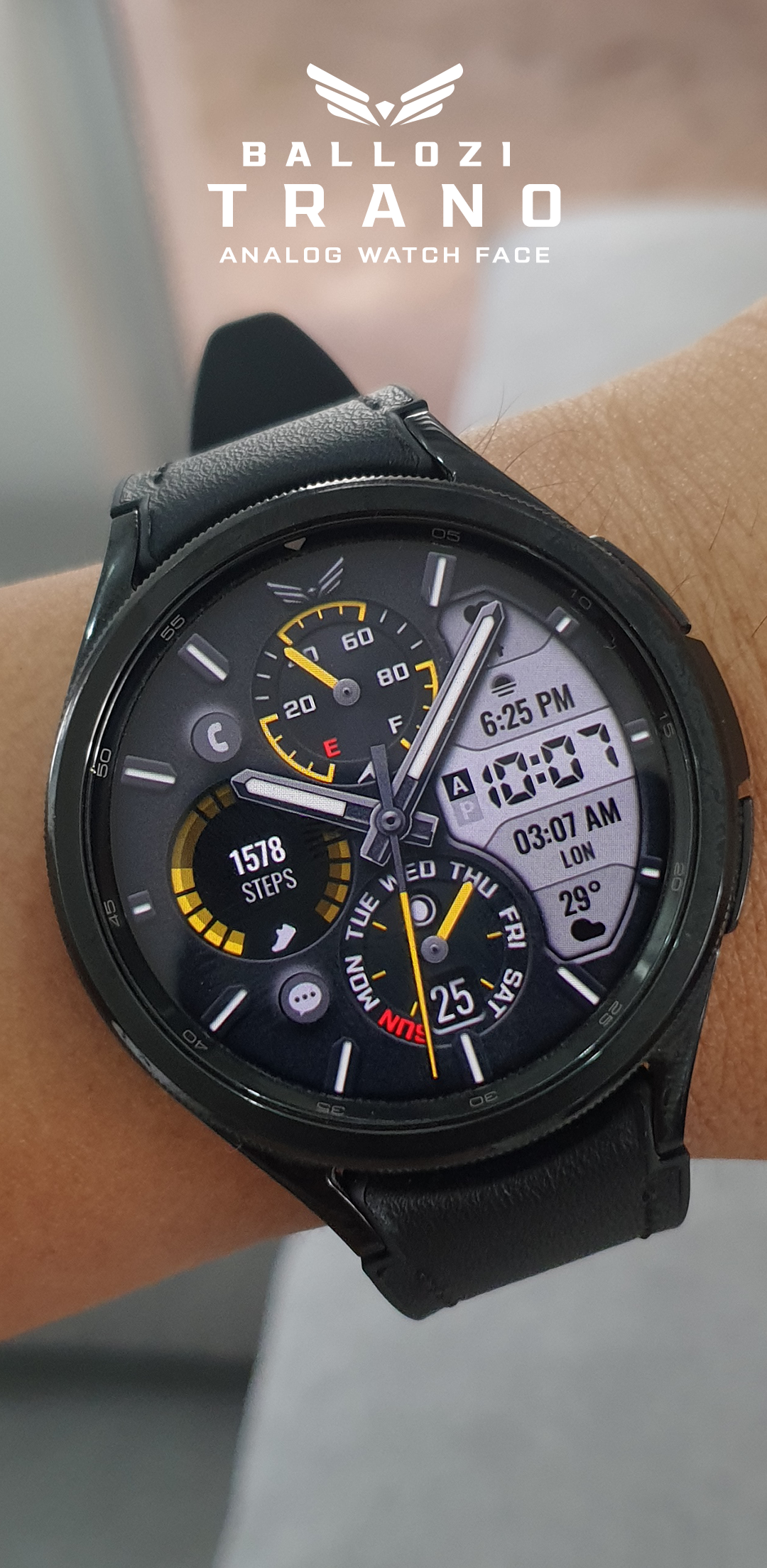 Ballozi TRANO Hybrid Analog Android Screenshot 2