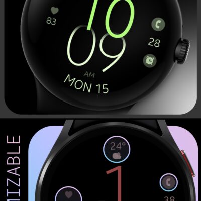 Battery v4 digital watch face Android Screenshot 3