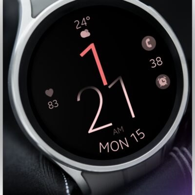 Battery v4 digital watch face Android Screenshot 4