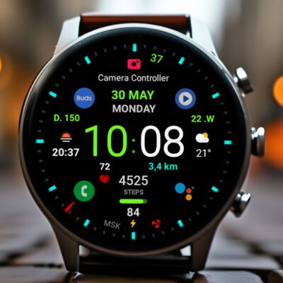 Black practical MOD Watch face Android Screenshot 2