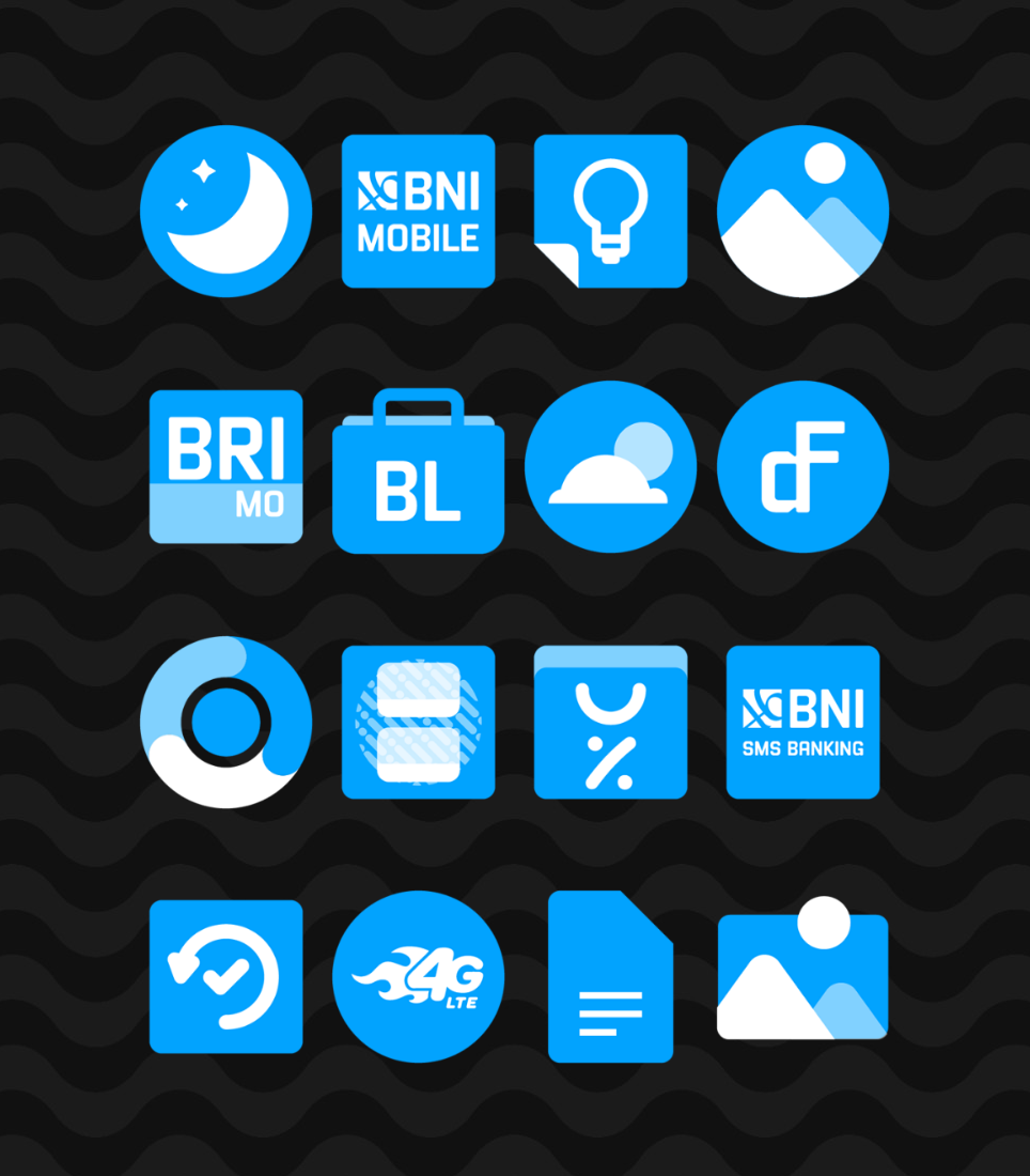 Blue - Icon Pack Android Screenshot 2
