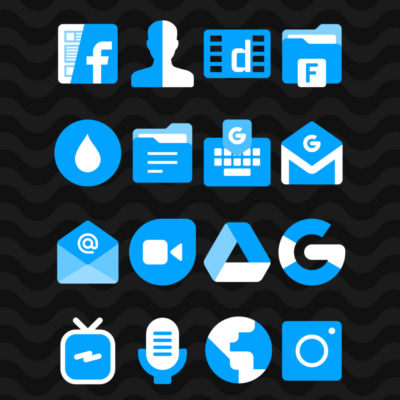 Blue - Icon Pack Android Screenshot 3