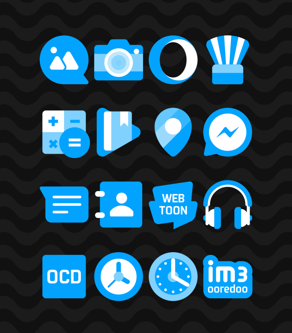 Blue - Icon Pack Android Screenshot 4