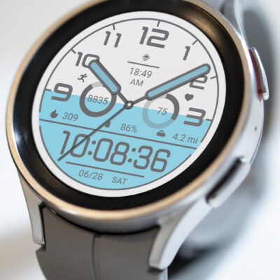Blue White For Wear OS Android Screenshot 4