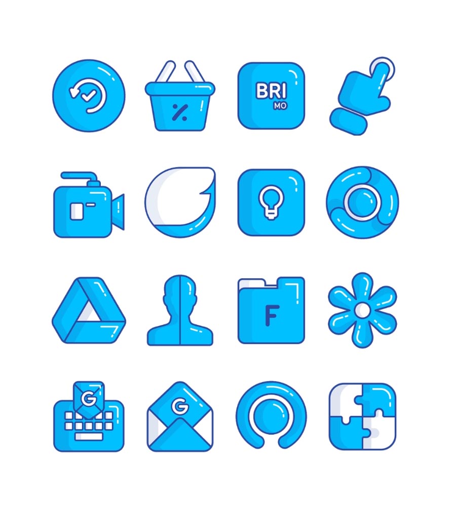 Blueberry - icon pack Android Screenshot 2