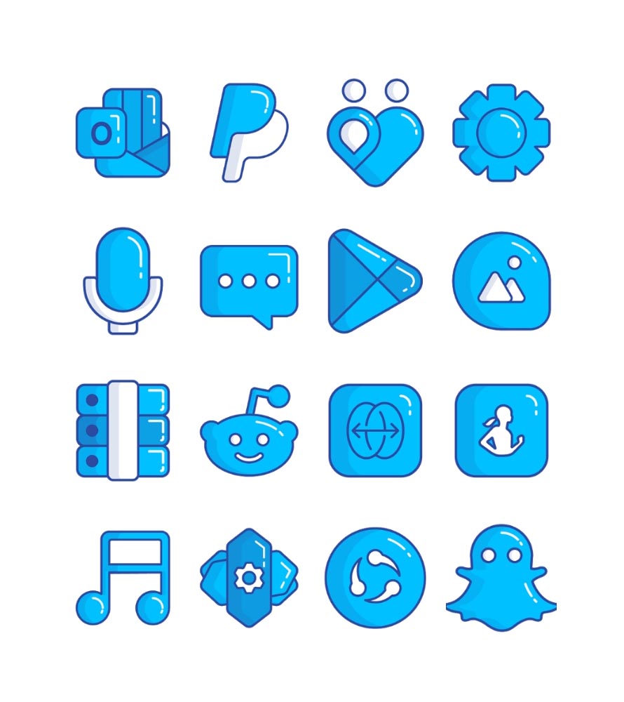 Blueberry - icon pack Android Screenshot 4