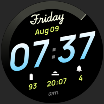 Breezy Watch Face Android Screenshot