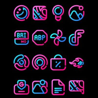 Bubble Gum - Lines Icon Pack Android Screenshot 2
