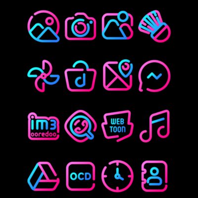 Bubble Gum - Lines Icon Pack Android Screenshot 4