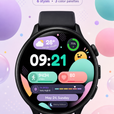 BubbleVerse Watch Face GTG4 Android Screenshot 4